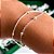 Conjunto de pulseiras bolinhas banhado a prata - Imagem 1