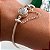 Pulseira de berloque fecho redondo cravejado em Prata 925 - Imagem 4