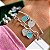 Pulseira elo português 2 pingentes inspiração Tiffany banhado a prata - Imagem 4