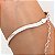 Pulseira fita grossa banhado a prata - Imagem 1