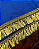 Toalha Azul com acabamento dourado - Imagem 1