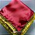 Toalha para altar em cetim vermelho com franja - Imagem 1