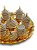 CONJ CAFE DOURADO COM PEROLA 8PÇS - Imagem 2