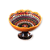 FRUTEIRA DE CERÂMICA MULTICOLORIDA 20CM  AMARELA/PÉ MARROM - Imagem 1