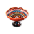FRUTEIRA DE CERÂMICA MULTICOLORIDA 20CM LARANJA/PÉ MARROM - Imagem 1