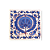 Capa para Almofada Bordada à Mão Suzani - Tulipa Azul - Imagem 1