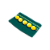 CLUTCH VERDE EM JUTA COM POMPONS COLORIDOS E PASSAMANARIA - GRANDE - Imagem 5