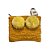 BOLSA MARROQUINA RÁFIA COLOR - AMARELO 2 POMPONS - Imagem 1