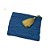 BOLSA CARTEIRA MARROQUINA EM RÁFIA AZUL COM TASSEL COLORIDO (26X34) - Imagem 3
