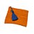 BOLSA CARTEIRA MARROQUINA EM RÁFIA LARANJA COM TASSEL COLORIDO (26X34) - Imagem 3