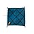 CAPA MARROQUINA PARA ALMOFADA 48 X 58 CM - AZUL COM LOSANGOS PRETOS - Imagem 1