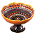 Fruteira em Cerâmica Artesanal Multicolorida 20CM - Imagem 2