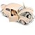 Burago 1:18 Volkswagen Fusca (Beetle Kafer) 1955 - Bege - Imagem 2