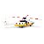 Miniatura Tiny 1:144 Helicóptero Super Puma Shell - Imagem 2