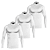 Kit 3 Camisas Térmicas Proteção UV Gola Alta Manga Longa - Imagem 5