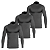 Kit 3 Camisas Térmicas Proteção UV Gola Alta Manga Longa - Imagem 6
