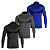 Kit 3 Camisas Térmicas Proteção UV Gola Alta Manga Longa - Imagem 4