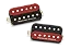 Captador Seymour Duncan (Par) SH4/SH2n Hot Rodded HB Set, Zebra Vermelho/Preto - Imagem 1