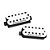 Captador (Set) Seymour Duncan Black Winter, Braço e Ponte (Trembucker), Blackened - White - Imagem 1