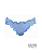 Calcinha ripple leque vip cor azul claro - Imagem 1