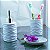 Kit Banheiro Ceramica Branca  3 Pçs saboneteira lavabo lyor Cannes - Imagem 1