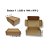 Caixa de Papelão para envio Correio S-01 C:22 x L:14 x A:7,0cm - Parda - Pacote com 200 Unidades - Imagem 4