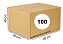 Caixa de Papelão - C:40,0cm L:40,0cm A:40,0cm – Onda Simples - Pacote com 100 Unidades - Imagem 1