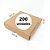 Caixa de Papelão C:20,0cm x L:20,0cm x A:4,8cm - Onda Simples - Pacote com 200 Unidades - Imagem 1