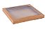 Caixa Kraft com Visor para Emablar Bolacha 23x19x2 - 10 Unidades - Imagem 1