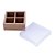 Caixa 4 doces 10x10x4 Tampa de Acetato kraft 10 unidades Pacbox Embalagens - Imagem 1