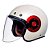 Capacete Retro Jet Pearl White - Imagem 1