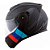 Capacete Norisk Ff345 Route Stroke mat black/blue/red - Imagem 1