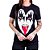 Camiseta Kiss Mascara de Gene Simmons Gola Redonda - Imagem 2