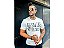 Camiseta Gasoline Motor Cycle Branca - Imagem 1