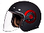 Capacete SMK Retro Jet - Preto Fosco - Imagem 1