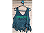 Cropped C/ Renda Pedraria Verde - Imagem 1
