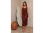 VESTIDO COURO SINTÉTICO PREMIUM MARROM - Imagem 1