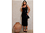 VESTIDO COURO SINTÉTICO PREMIUM PRETO - Imagem 1