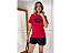 T SHIRT VERMELHA BORDADO PEDRARIA - Imagem 1