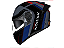 Capacete Norisk Force 2 Articulado Kore - Preto/Cinza/Azul - Imagem 1