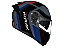 Capacete Norisk Force 2 Articulado Kore - Preto/Cinza/Azul - Imagem 2