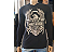 CAMISETA MANGA LONGA C/ CAPUZ PRETA - Imagem 1