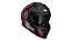 Capacete Fechado Race Tech Volt Abstrak Fosco Preto Rosa - Imagem 4