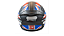 CAPACETE GP TECH OF669 UK AZUL/VERMELHO FOSCO - Imagem 4