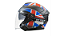 CAPACETE GP TECH OF669 UK AZUL/VERMELHO FOSCO - Imagem 1