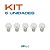 KIT 5 - Lâmpada Bolinha Led Decorativa 1W Branco Quente - Imagem 1