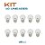 KIT 10 - Lâmpada Bolinha Led Decorativa 1W Branco Quente - Imagem 1