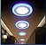 Luminária Plafon Neon Led Embutir Redondo Borda Azul 12+4W - Imagem 3