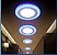 Luminária Plafon Neon Led Sobrepor Redondo Azul 18+6W - Imagem 4