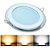 Luminária Plafon Led embutir redonda borda de Vidro 18w - 3 cores - Imagem 1